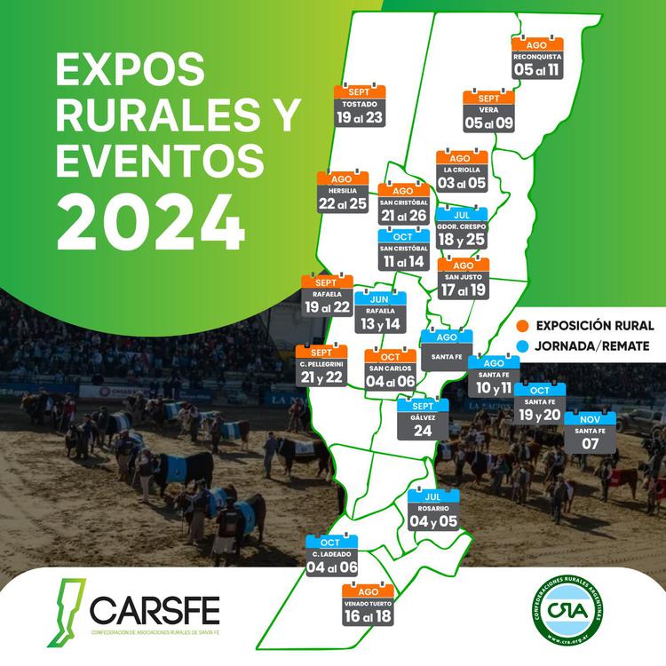 Calendario de exposiciones y eventos en 2024